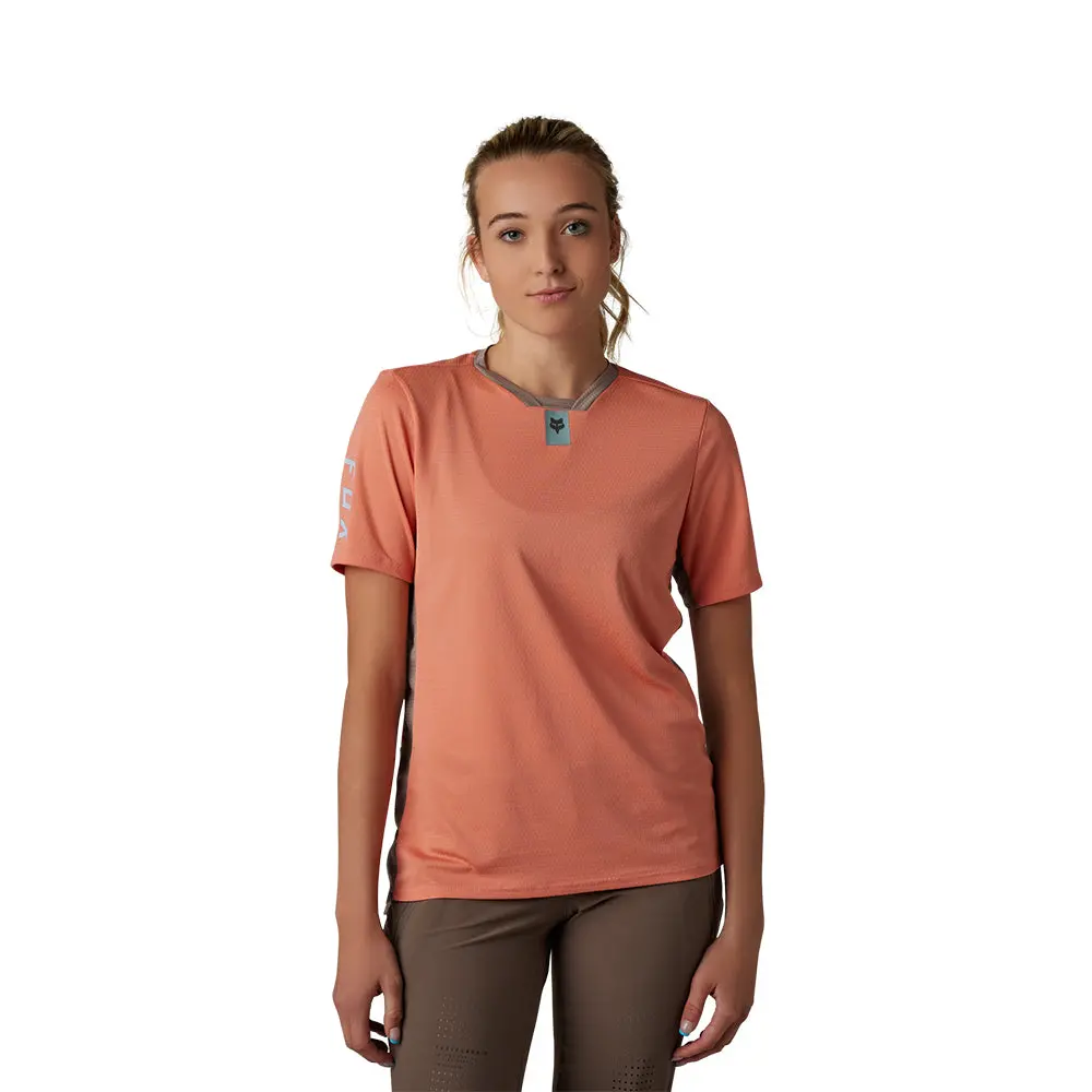 Fox Womens Defend Ss Jersey [Salmon] 1