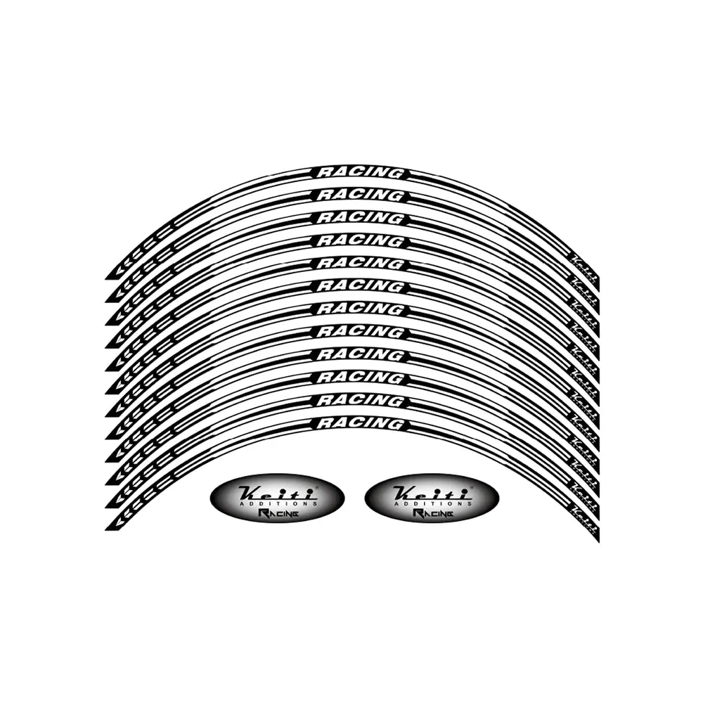 Keiti Reflective Wheel 3 Stripe Racing Ws820k [Black] 1