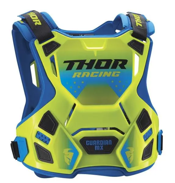 Chest Protector Thor Mx Guardian Mx Roost S22 Adult Xl 2Xl Fluro Green Blue # 1