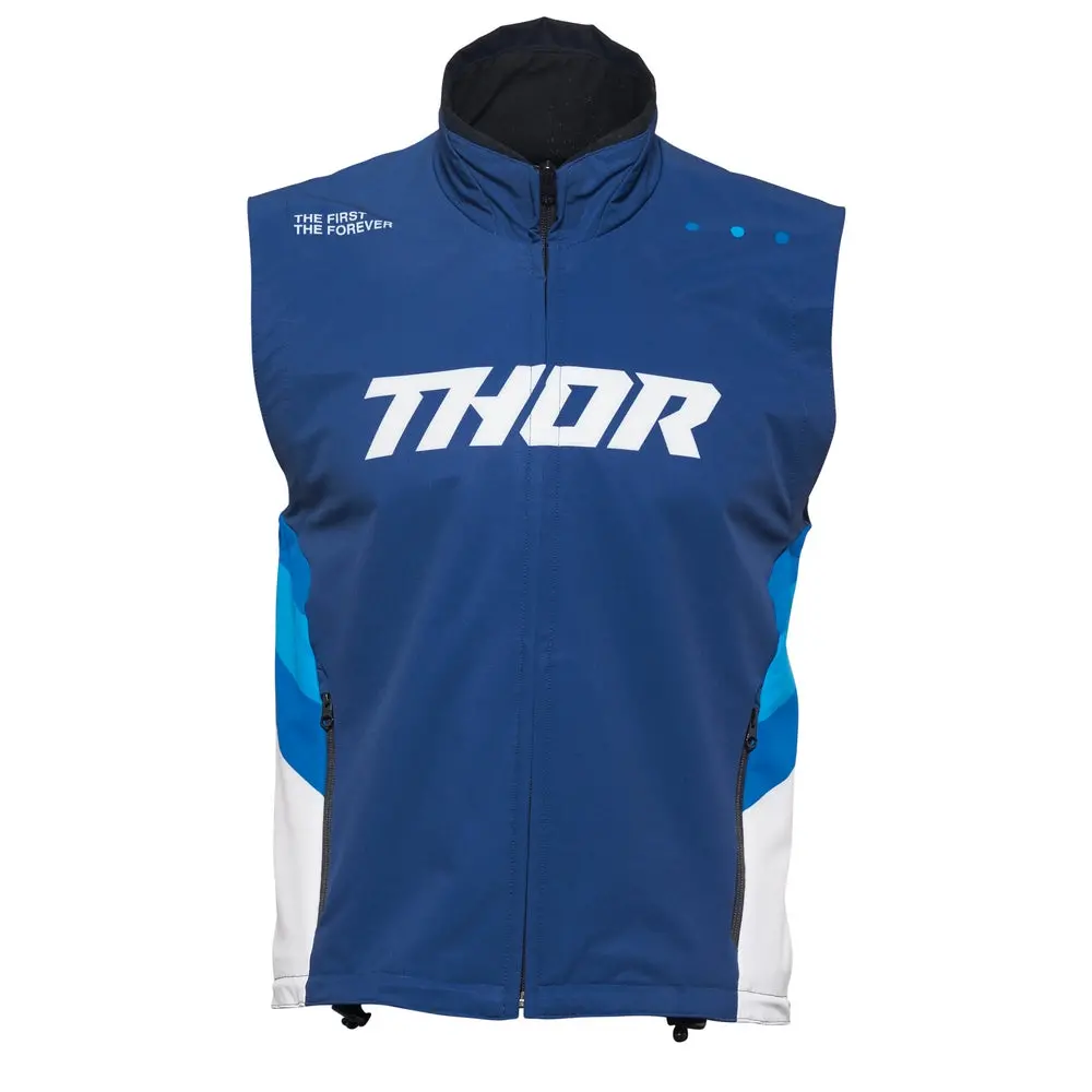 Thor Warmup Vest Navy/White 1