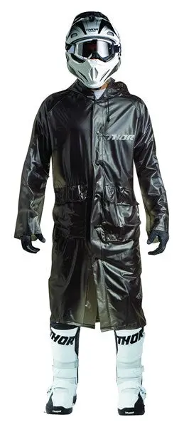 Trench Coat Thor Mx Excel Rain Black One  Fits Most 1