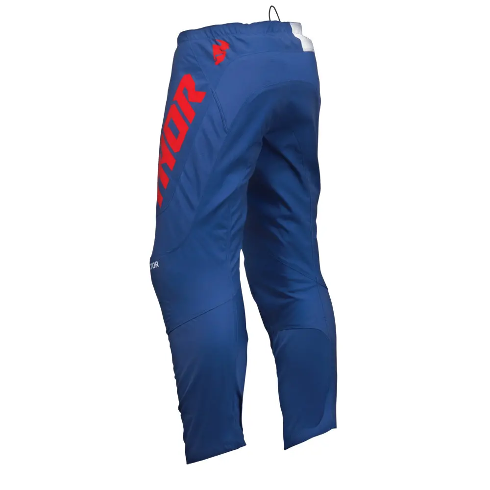 Thor Sector Checker Pants Navy/Red 1