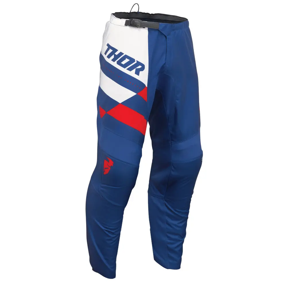 Thor Sector Checker Pants Navy/Red 5