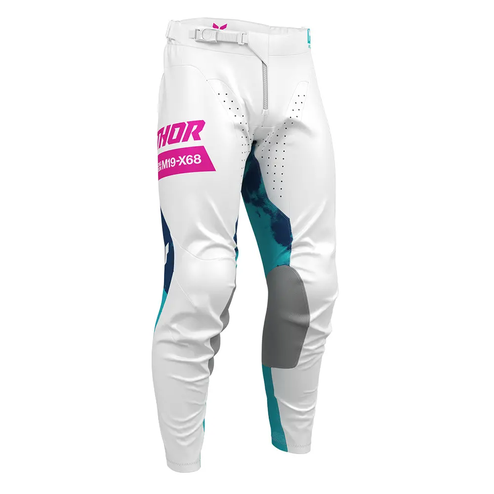 Thor Mx Pant Launchmode Futura White/Aqua 1