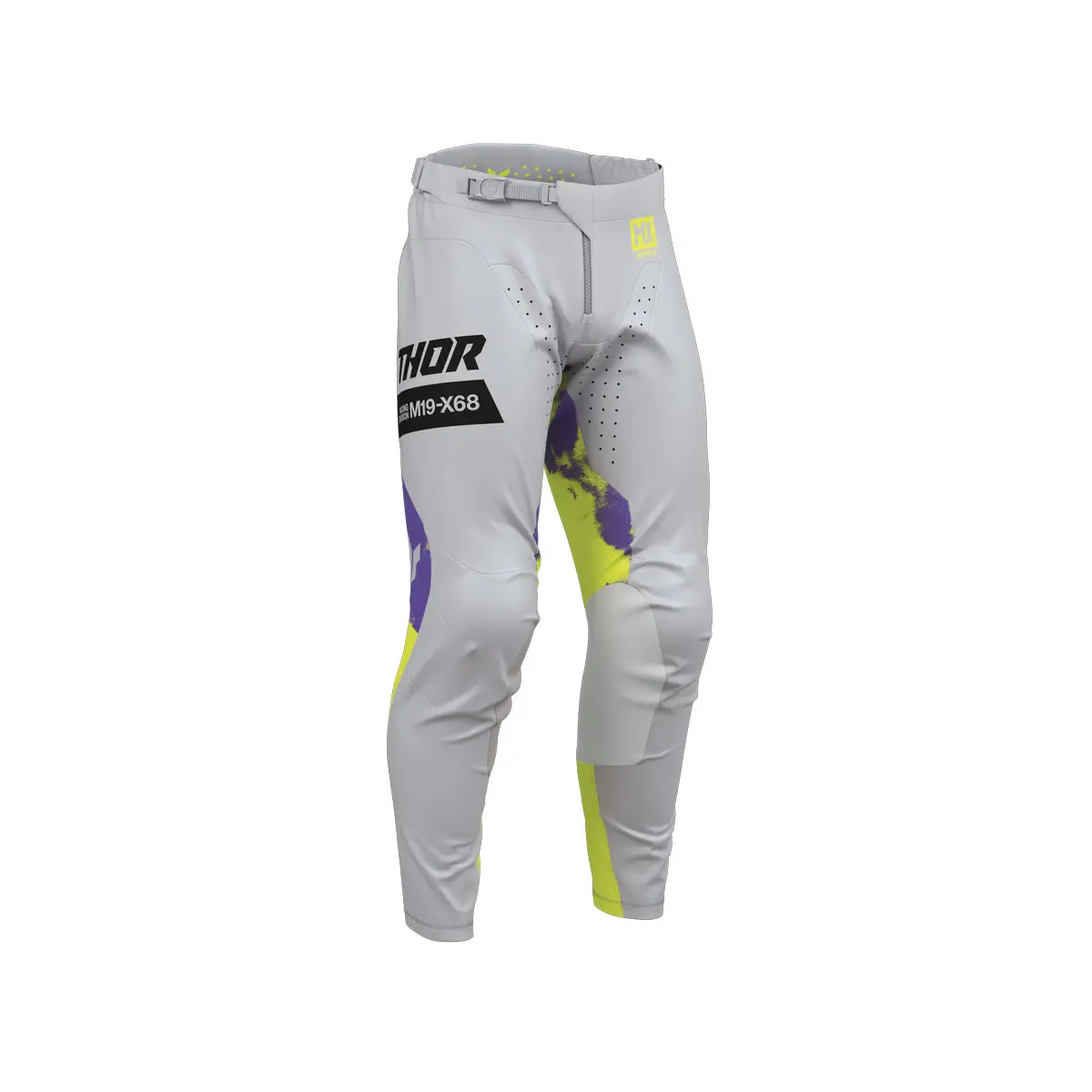 Thor Mx Pant Youth Launchmod Bleach Gray/Acid 1