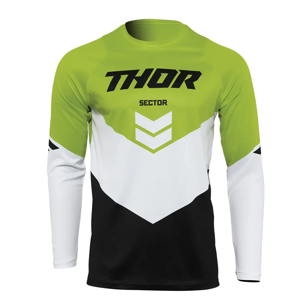 Thor Mx Jersey S22 Sector Chevron Black/Green 1
