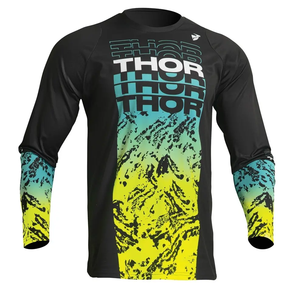 Jersey S23 Thor Mx Sector Atlas Black/Teal 1