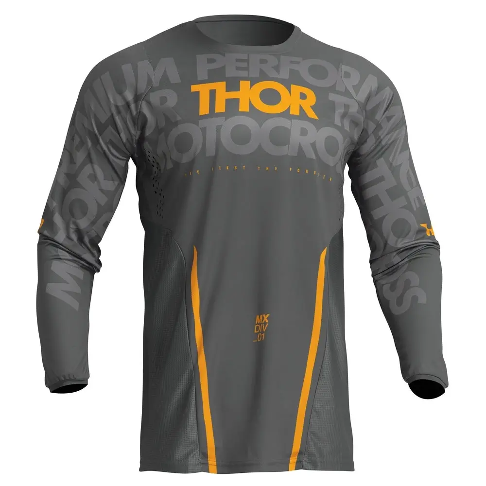 Jersey S23 Thor Mx Pulse Mono Gray/Yellow 1