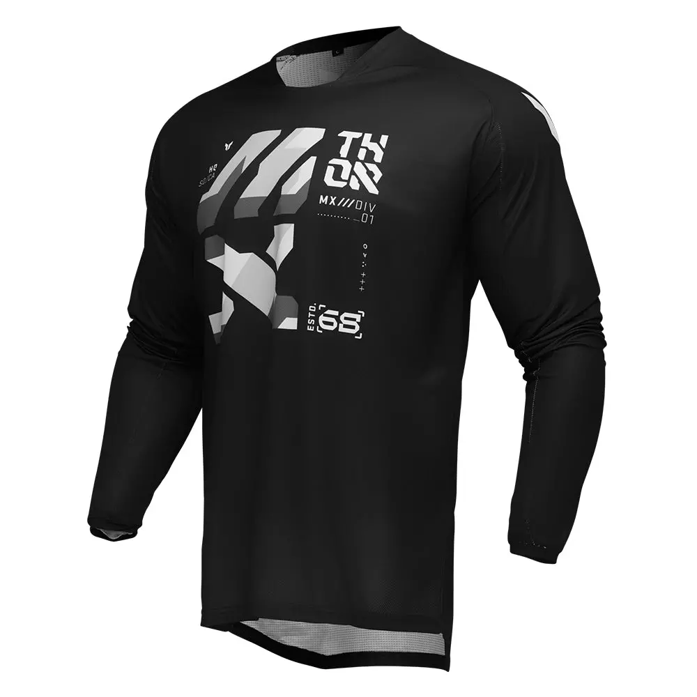 Thor Jersey Launch Brave Black/Grey 1