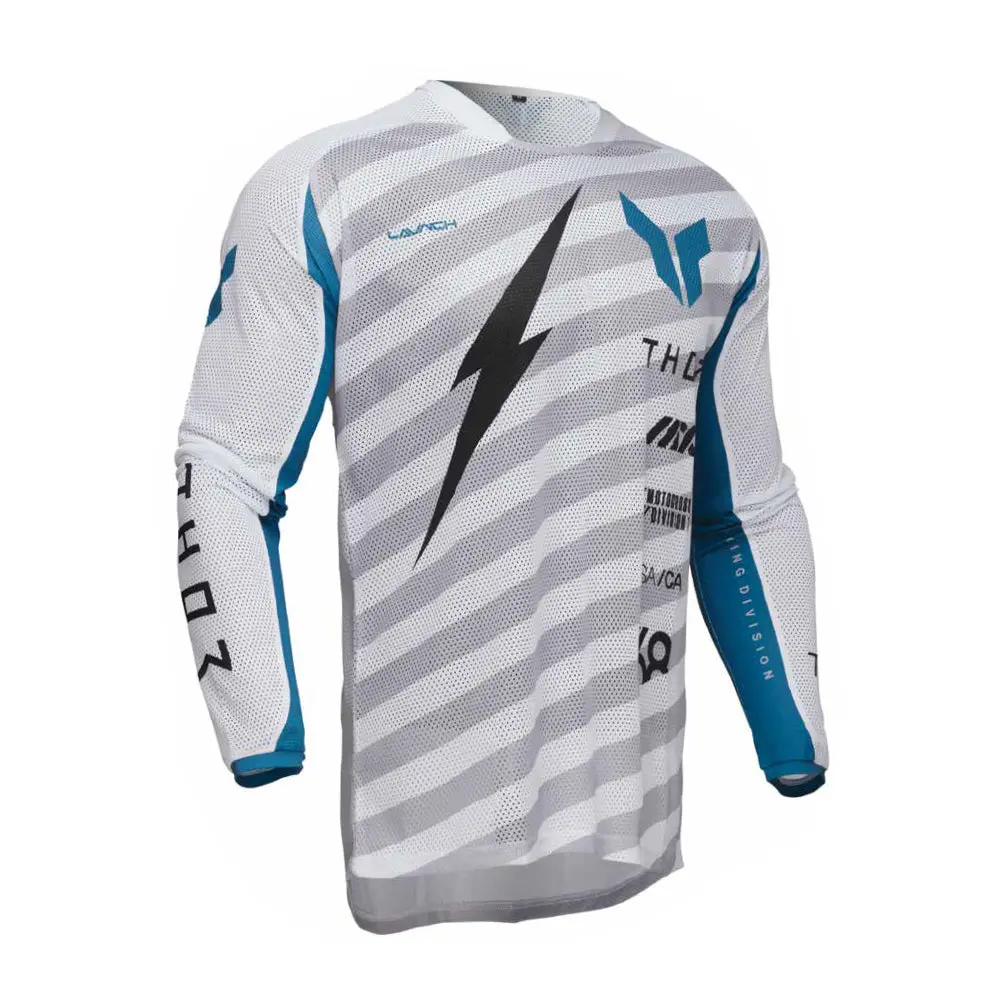 Thor Jersey Launch Raid White/Grey 1