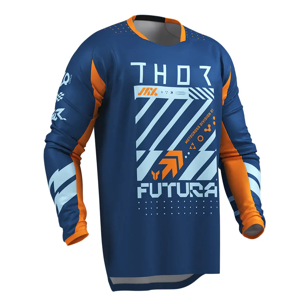 Thor Mx Jersey Launchmode Futura Navy/Orange 1