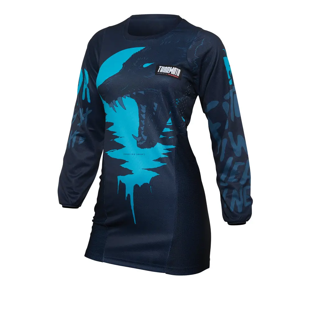 Thor Mx Jersey S22 Pulse Women Mn/Aqua 1