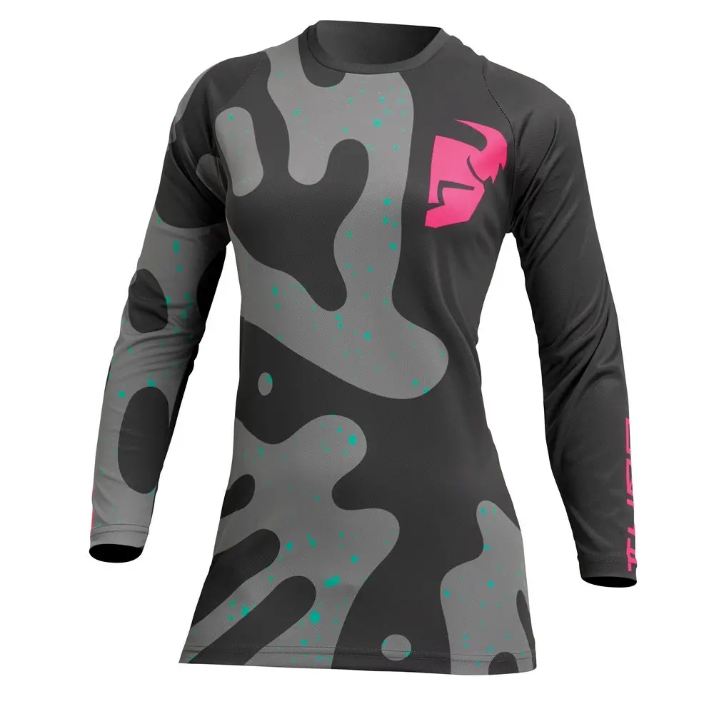 Jersey S23 Thor Mx Sector Women Dis Gray/Pink 1