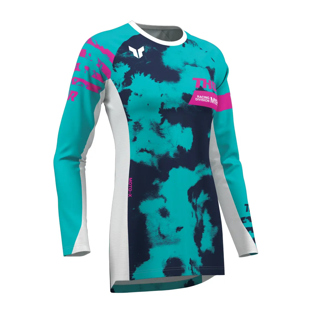 Thor Jersey Women Launchmode Bleach White/Aqa 1