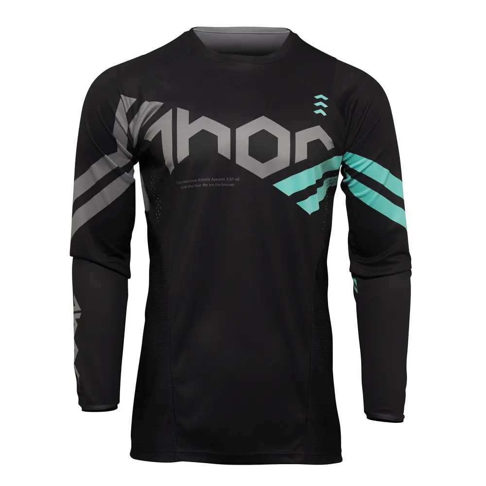 Thor Mx Jersey S22 Pulse Youth Cube Blk/Mint 1