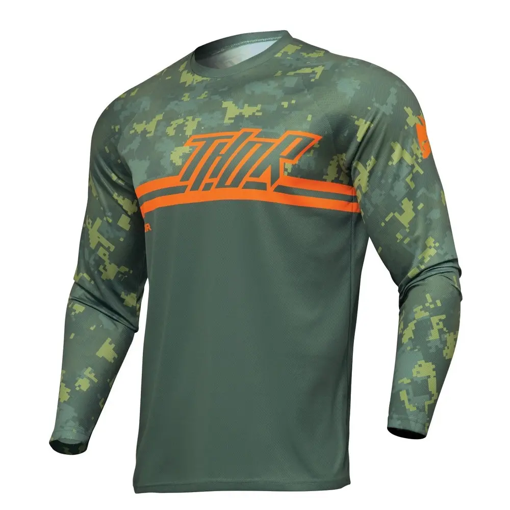Thor Sector Digi Jersey Youth Green/Camo 1