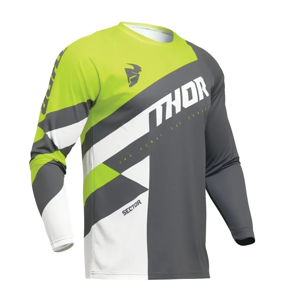 Thor Sector Checker Jersey Youth Gy/Ac 1
