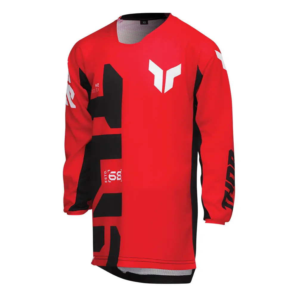 Thor Jersey Launch Youth Forge Red 1