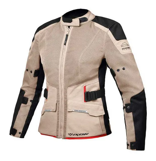 Ixon M-Njord Lady Jacket Snd/Blk/Red - Touring Ventilated 1