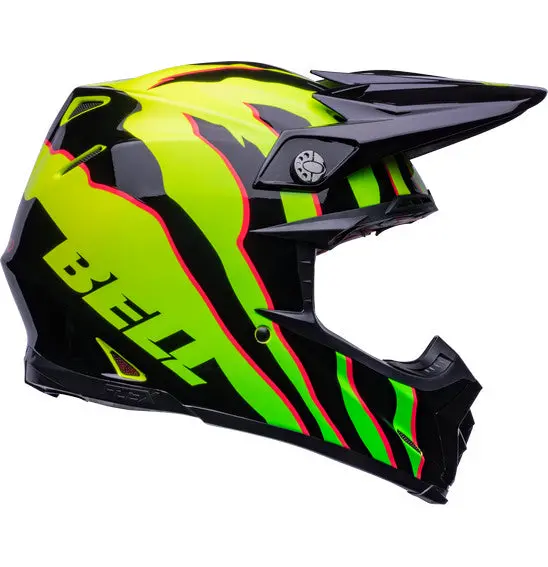 Bell Moto-9S Flex Claw Gloss Black/Green 1