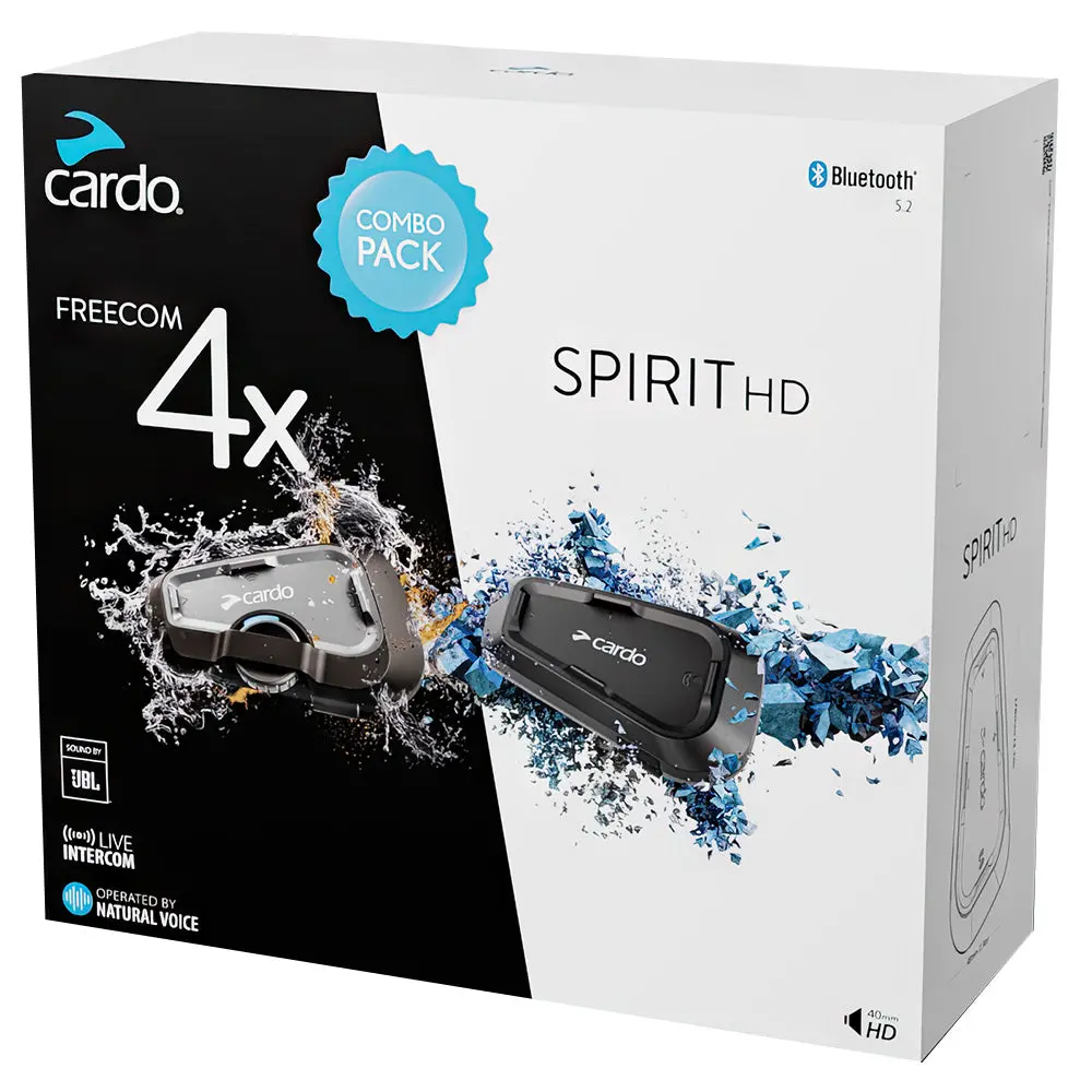 Cardo Freecom 4X & Spirit Hd Combo Pack 1