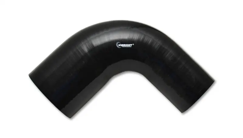 Vibrant 4-Ply Black Silicone 90° Transition Elbow – 2.75" X 3" Id 1