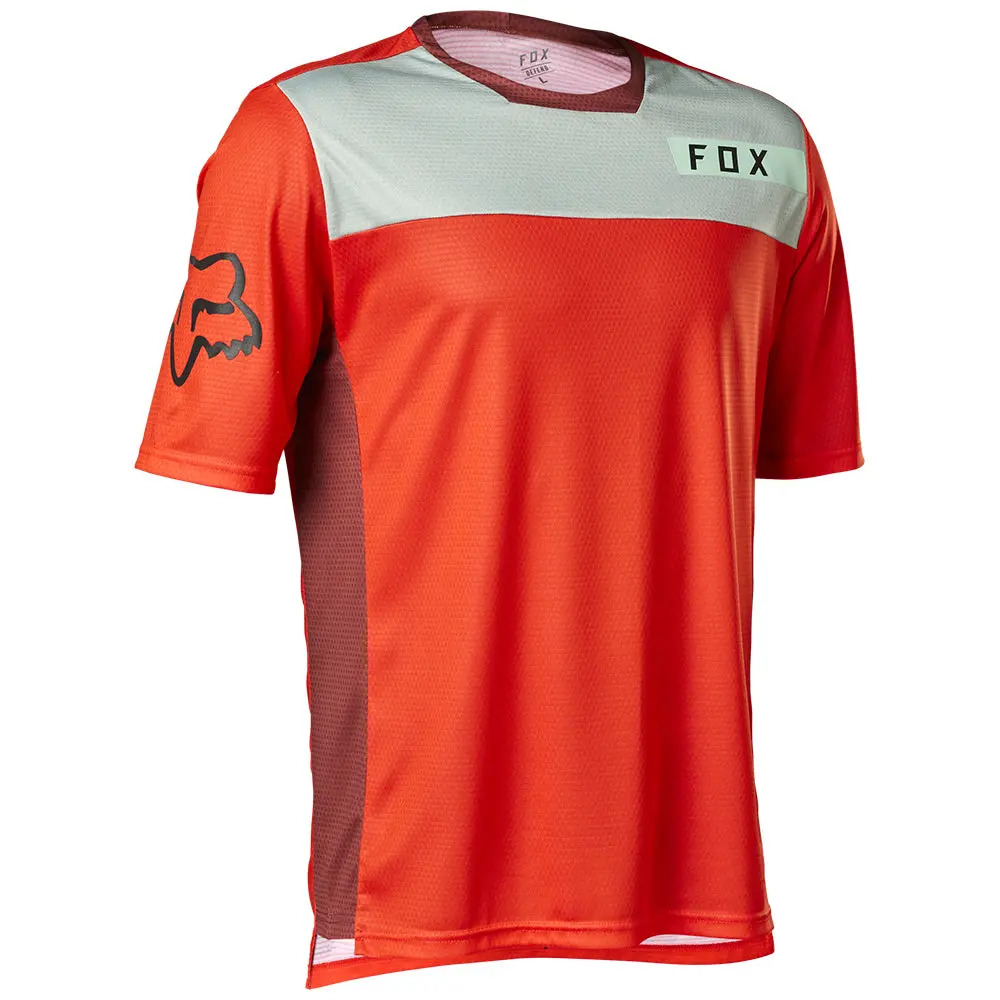 Fox Defend Ss Jersey Moth [Flo Red] 1