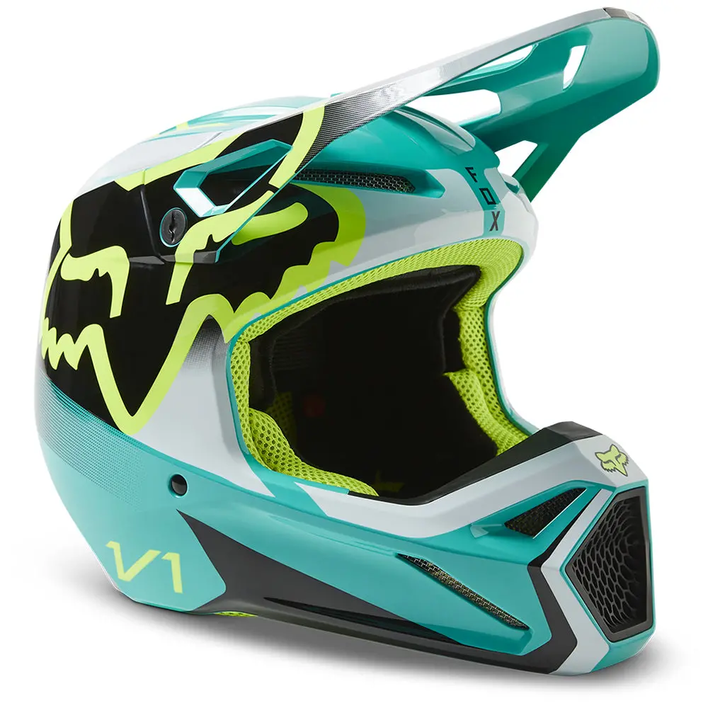 Fox Youth V1 Leed Helmet Mips Ece [Teal] Ys 1