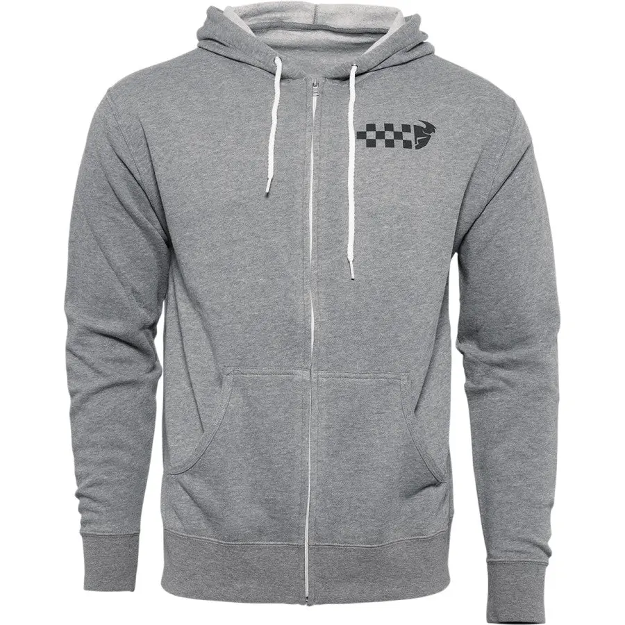 Thor Mx Hoody Checkers Zip Grey 1