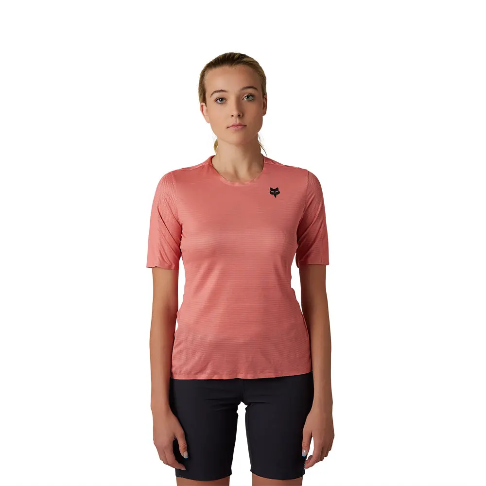 Fox Womens Flexair Ascent Ss Jersey [Salmon] 1