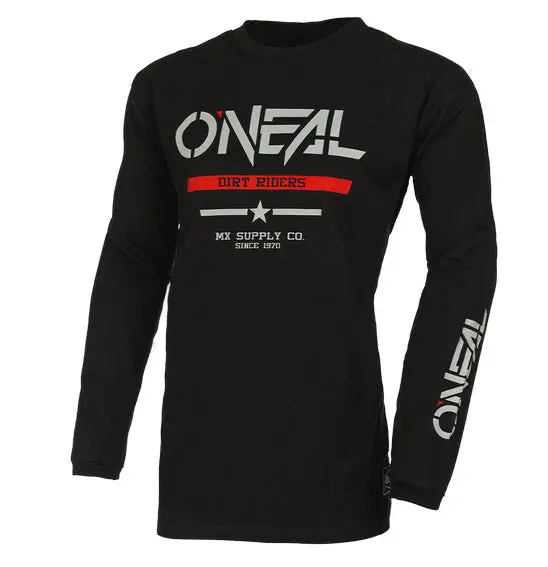 O'neal Element Squadron Cotton Jersey - Black/Grey 1