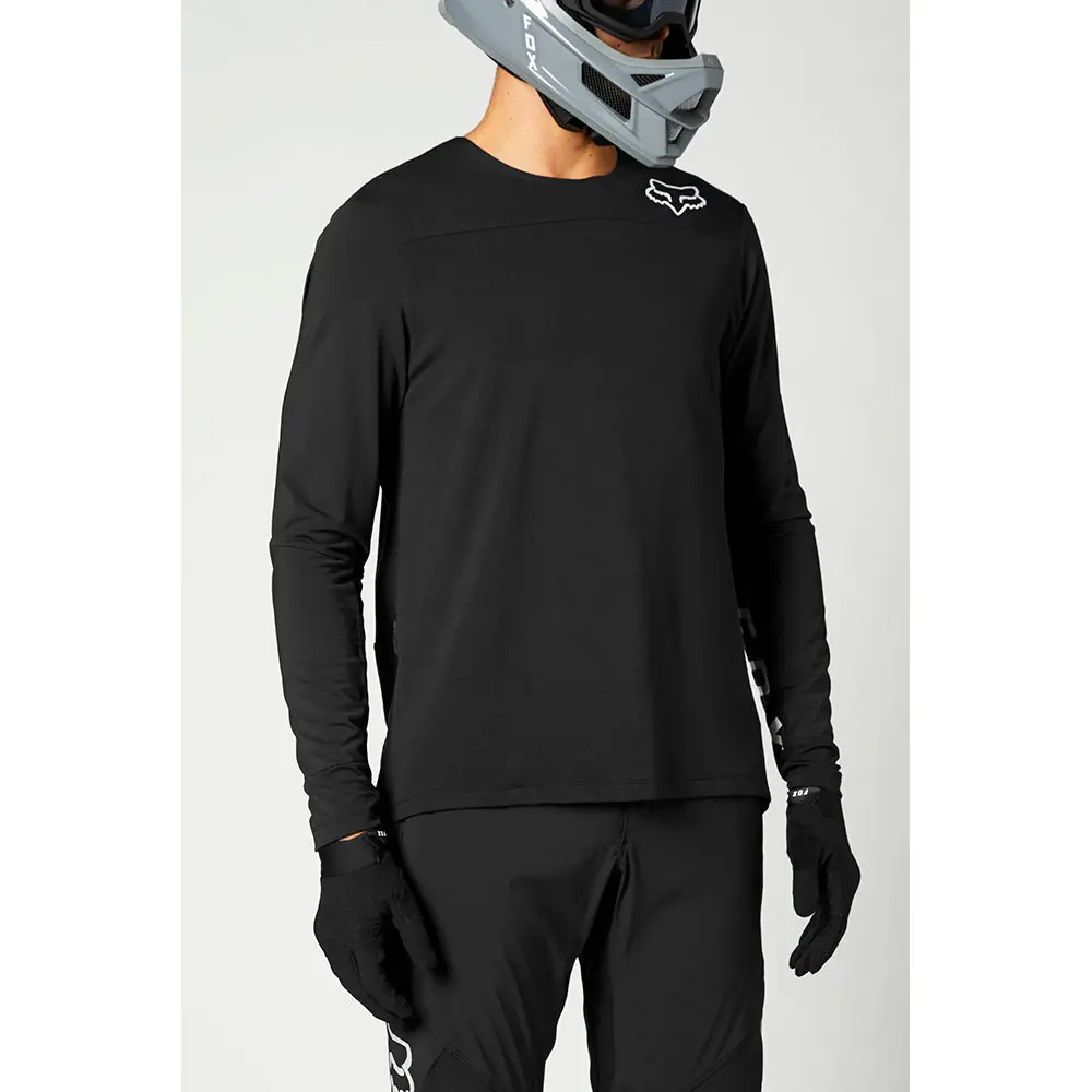 Fox Defend Delta Ls Jersey [Black/Black] 1