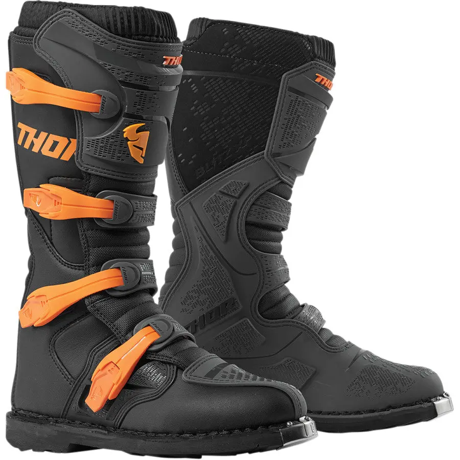 Motorcross Boots Thor Mx Blitz Xp Charcoal/Or 1