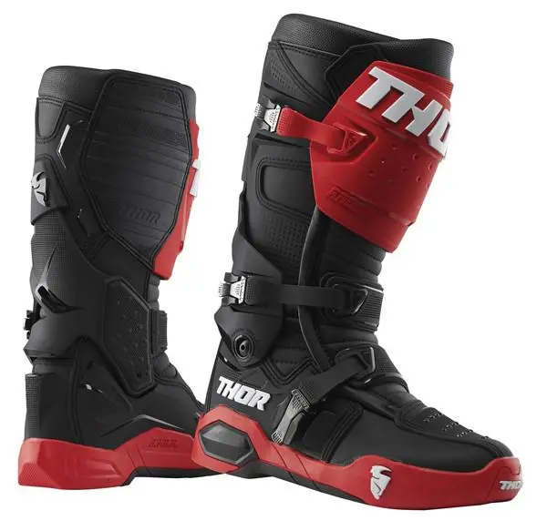 Thor Radial Boots Red Black 1