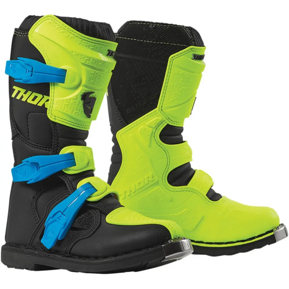 Boots Thor Mx Blitz Xp Youth Flo/Acid/Blk 1