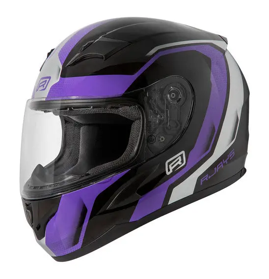 Rjays Grid Helmet - Gloss Blk/Purple 1