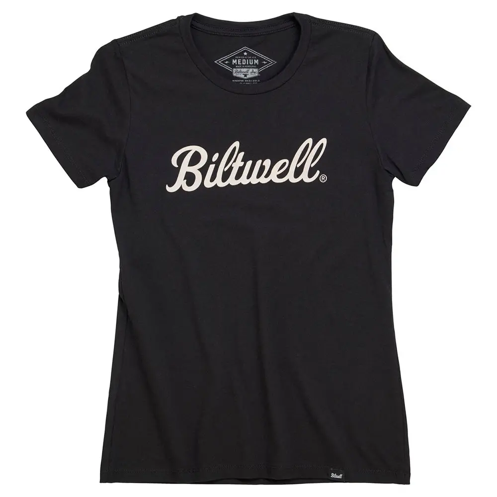 Biltwell T-Shirt Womens [Script Black] 1