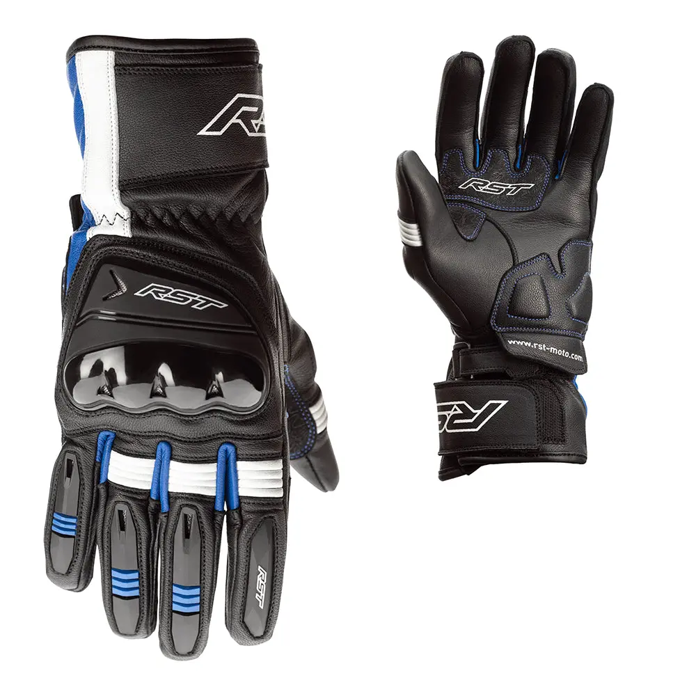 Rst Pilot Ce Leather Glove [Black/Blue/White] 1