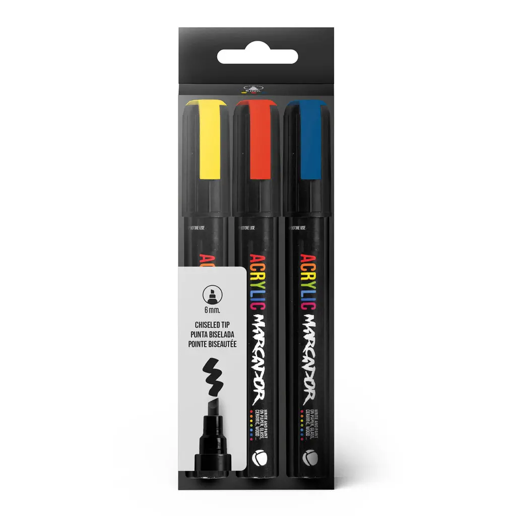 Mtn Pack Acrylic Marcador 3Pk 6Mm (Basic) 1