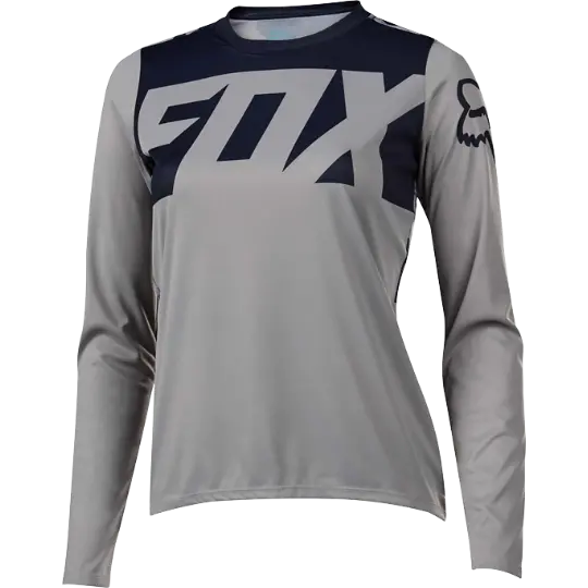 Fox Womens Ripley Ls Jersey [Grey] 1