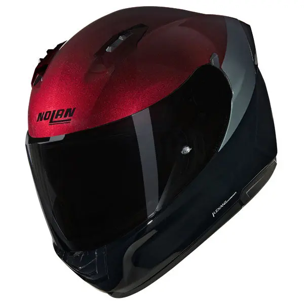 Nolan N60-6 Full Face Helmet - Verniciatura Black/Maroon/Silver 1
