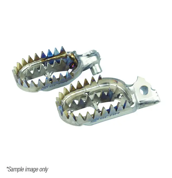 Scar Titanium Footpegs Gripper 1