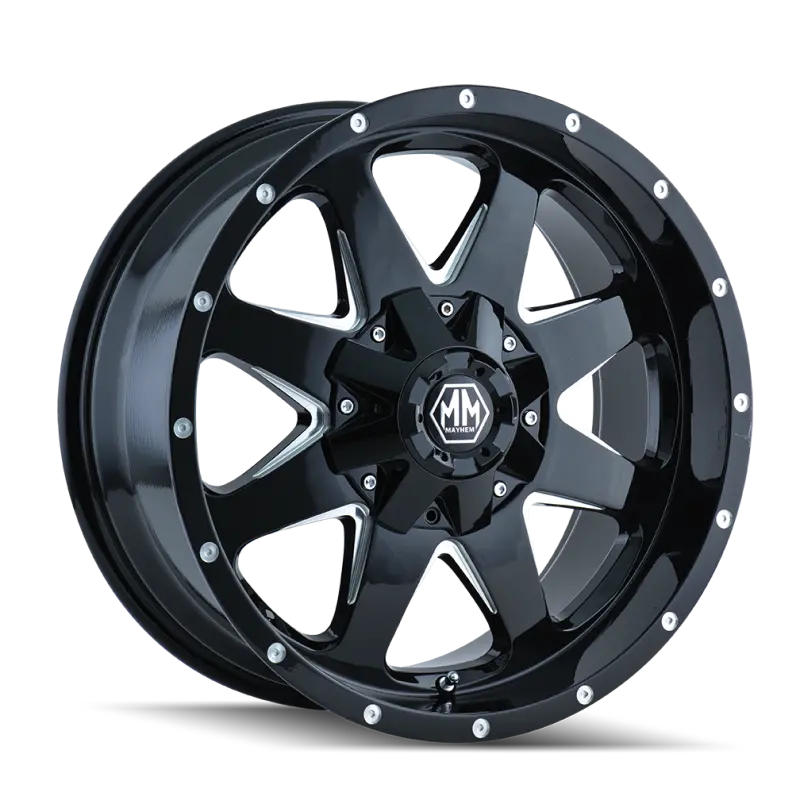 Mayhem 8040 Black Machined Spoke Wheel – 17X9", 6X135, +18Mm Offset, 106Mm Hub 1
