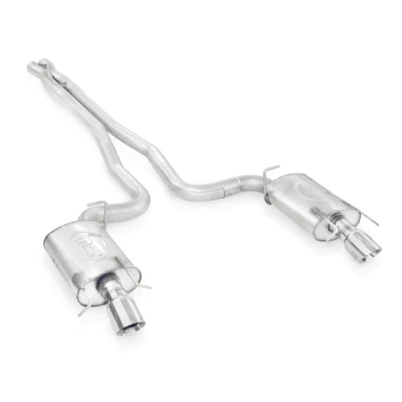 Stainless Works Cat-Back Exhaust System For 2009–2015 Cadillac Cts-V Sedan – 3-Inch Piping With X-Pipe, Chambered Mufflers, And 4-Inch Tips 1