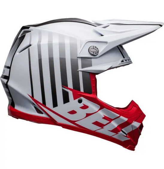 Bell Moto-9S Flex Sprint Matte Gloss White/Red 1