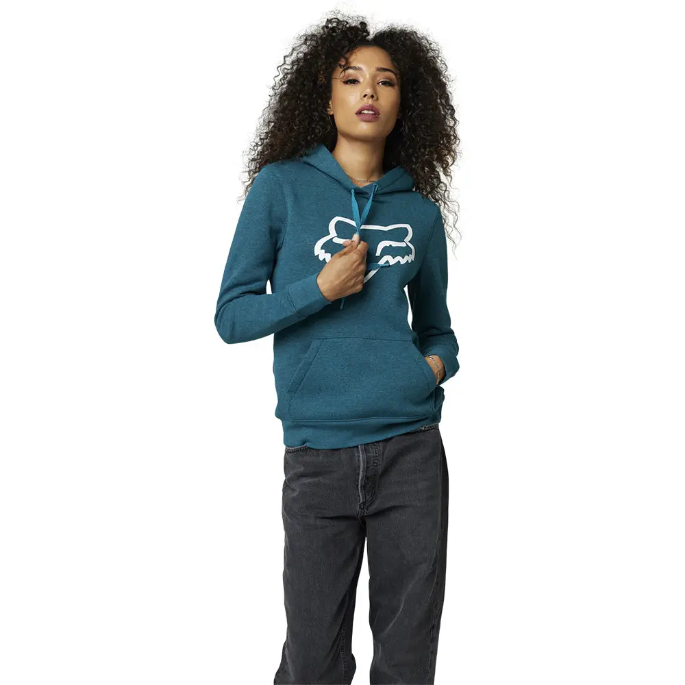 Fox Womens Boundary Pullover Fleece Hoody [Heather Maui Blue] 1