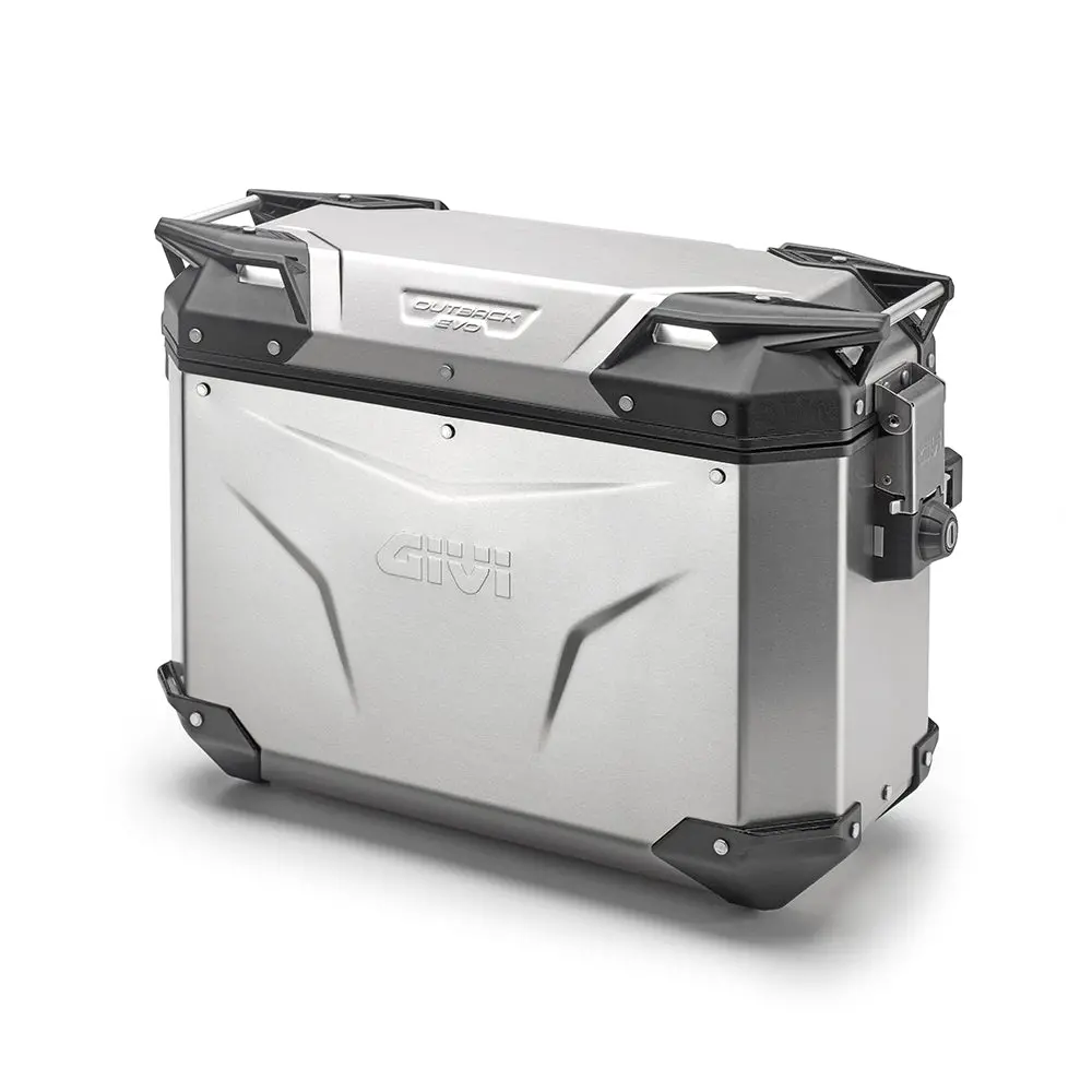 Givi Trekker Outback Evo 37 Lt Cam-Side Case Silver (Single) 1