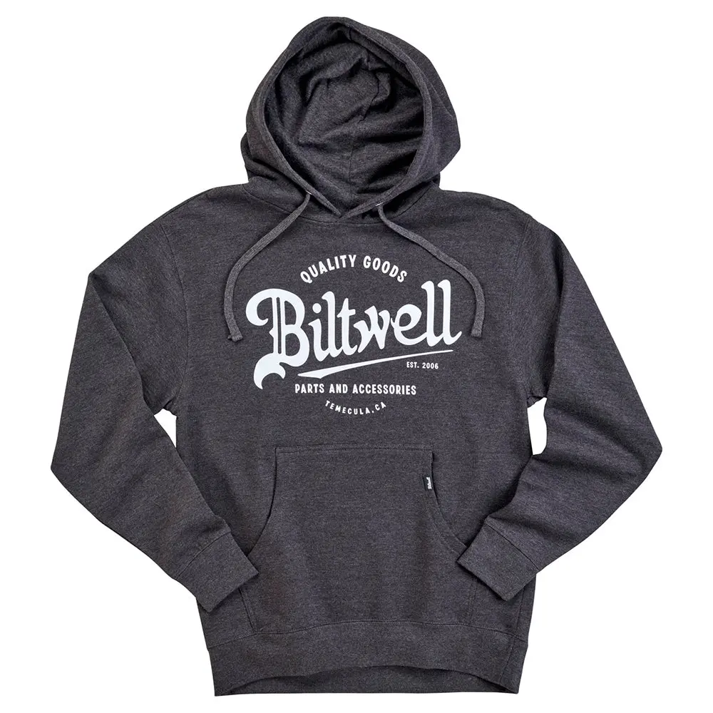 Biltwell Pullover Hoodie [Quality Goods Grey] 1