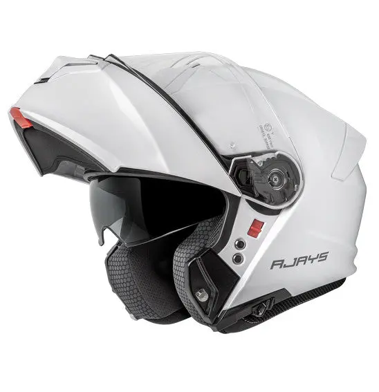Rjays Tourtech V Helmet - Solid Pearl Wht | Flip-Front 1