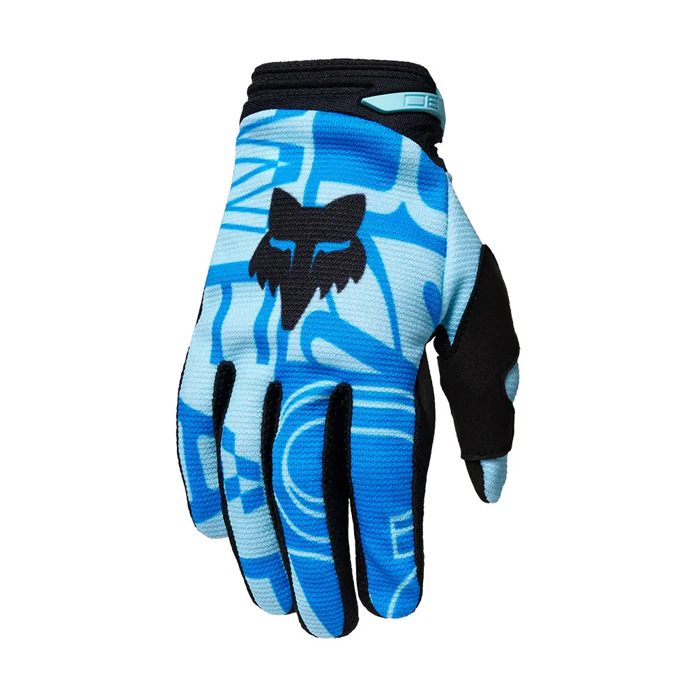 Fox Youth Girls 180 Race Spec Gloves [Light Blue] 1